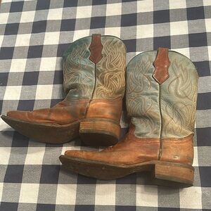 Cowgirl boots. 3 1/2. Well loved but still in good shape.